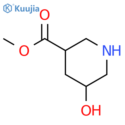 Methyl 5-hydroxypiperidine-3-carboxylate structure