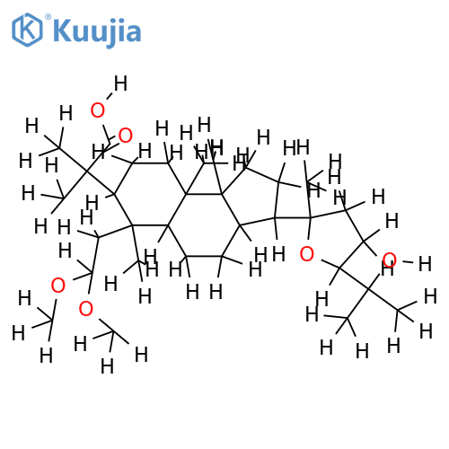 (20R,24S)-20,24-epoxy-25-hydroxy-2,2-dimethoxy-2,3-secodammaran-3-oic acid structure