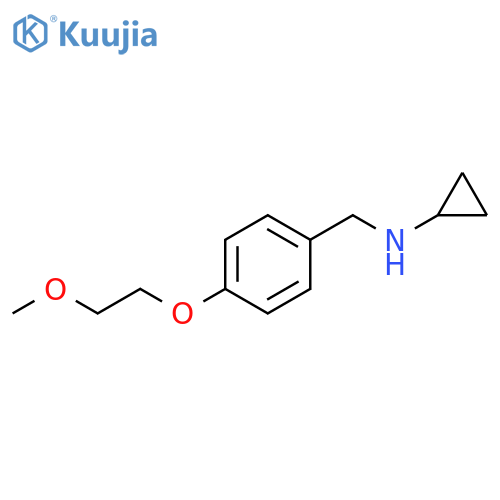 Cyclopropyl-[4-(2-methoxyethoxy)-benzyl]-amine structure