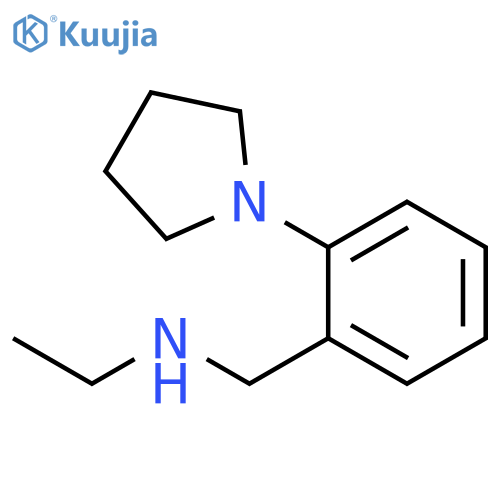 ethyl({2-(pyrrolidin-1-yl)phenylmethyl})amine structure