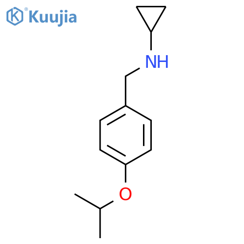 N-{4-(propan-2-yloxy)phenylmethyl}cyclopropanamine structure