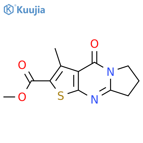 Methyl 3-methyl-4-oxo-4,6,7,8-tetrahydropyrrolo1,2-athieno2,3-dpyrimidine-2-carboxylate structure