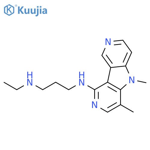 1,3-Propanediamine, N-(4,5-dimethyl-5H-dipyrido[4,3-b:3',4'-d]pyrrol-1-yl)-N'-ethyl- structure