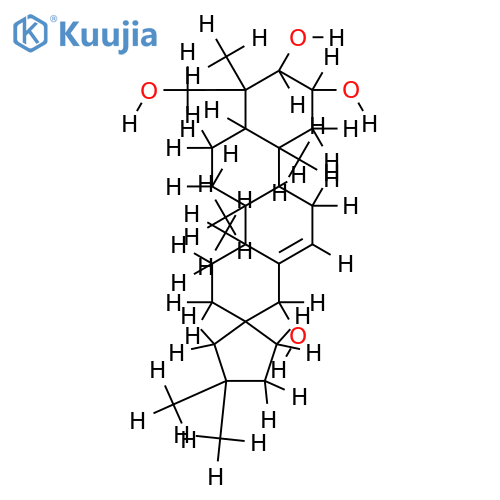 (2alpha,3beta,17R,18beta)-19(18->17)-abeo-28-norolean-12-ene-2,3,18,23-tetraol structure