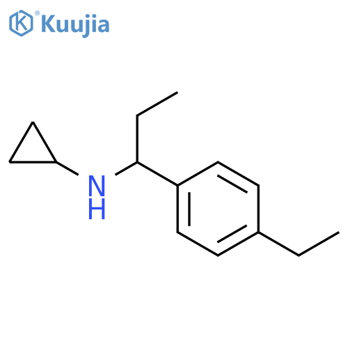 N-1-(4-ethylphenyl)propylcyclopropanamine structure