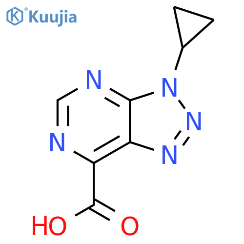 3-Cyclopropyl-3H-[1,2,3]triazolo[4,5-D]pyrimidine-7-carboxylic acid structure