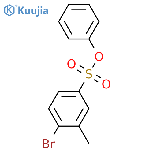 phenyl 4-bromo-3-methylbenzene-1-sulfonate structure