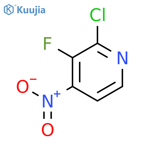 2-Chloro-3-fluoro-4-nitropyridine structure