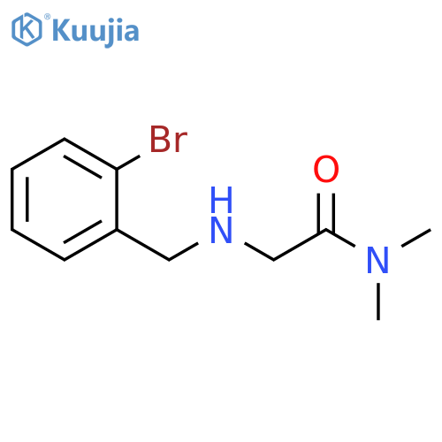 2-{(2-bromophenyl)methylamino}-N,N-dimethylacetamide structure