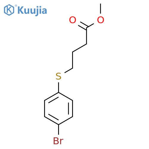 Methyl 4-(4-Bromophenyl)sulfanylbutanoate structure