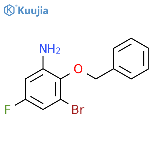 2-(Benzyloxy)-3-bromo-5-fluoroaniline structure