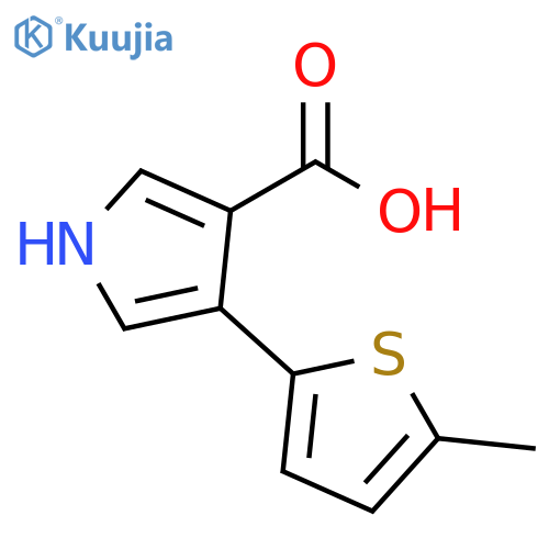 4-(5-methylthiophen-2-yl)-1H-pyrrole-3-carboxylic acid structure