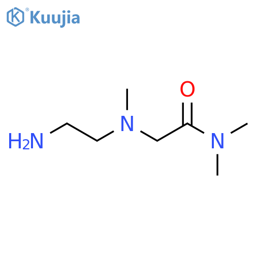 2-(2-aminoethyl)(methyl)amino-N,N-dimethylacetamide structure