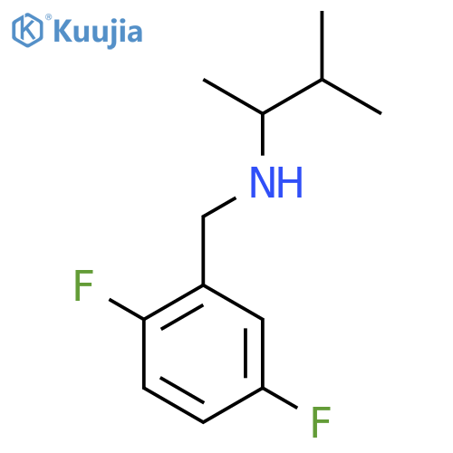 (2,5-difluorophenyl)methyl(3-methylbutan-2-yl)amine structure