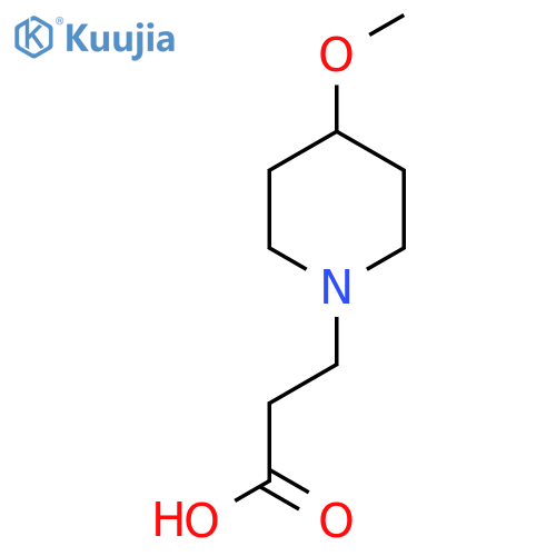3-(4-methoxypiperidin-1-yl)propanoic acid structure