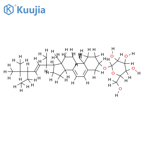 Stigmasterol-beta-D-glucoside structure