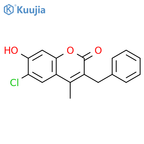 3-Benzyl-6-chloro-7-hydroxy-4-methyl-2H-chromen-2-one structure