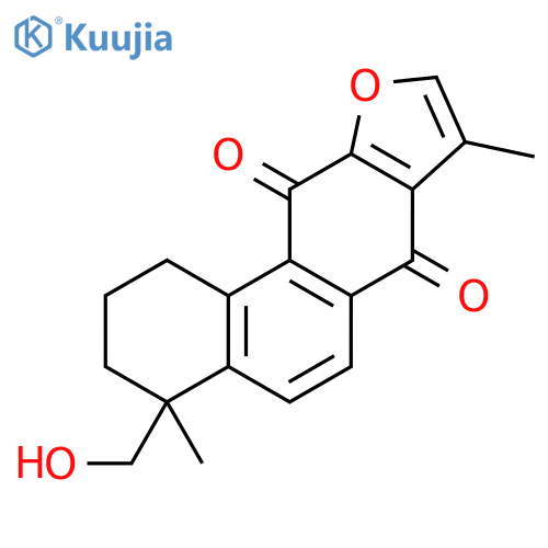 Phenanthro[3,2-b]furan-7,11-dione,1,2,3,4-tetrahydro-4-(hydroxymethyl)-4,8-dimethyl- (9CI) structure