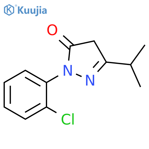 1-(2-chlorophenyl)-3-isopropyl-1H-pyrazol-5(4H)-one structure