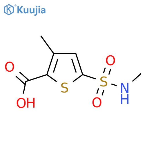3-Methyl-5-(methylsulfamoyl)thiophene-2-carboxylic acid structure