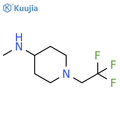 N-methyl-1-(2,2,2-trifluoroethyl)piperidin-4-amine structure
