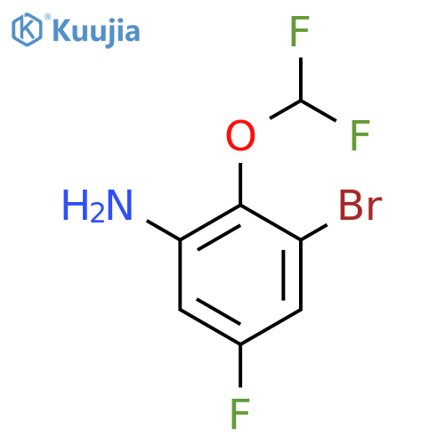 3-Bromo-2-(difluoromethoxy)-5-fluoroaniline structure