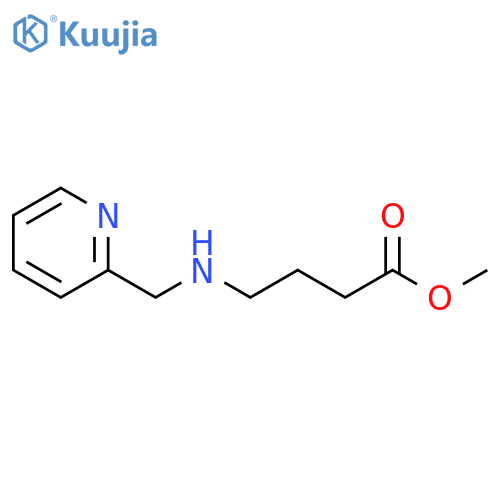 methyl 4-{(pyridin-2-yl)methylamino}butanoate structure