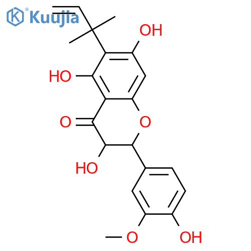 6-(1,1-Dimethyl-2-propenyl)-3,4',5,7-tetrahydroxyflavanone; (2R,3R)-form, 3'-Methoxy structure