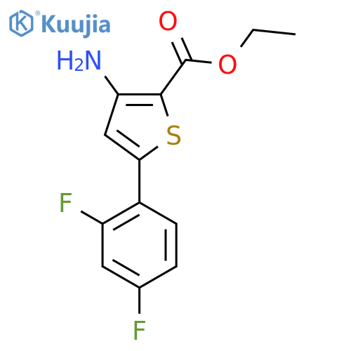 Ethyl 3-amino-5-(2,4-difluorophenyl)thiophene-2-carboxylate structure