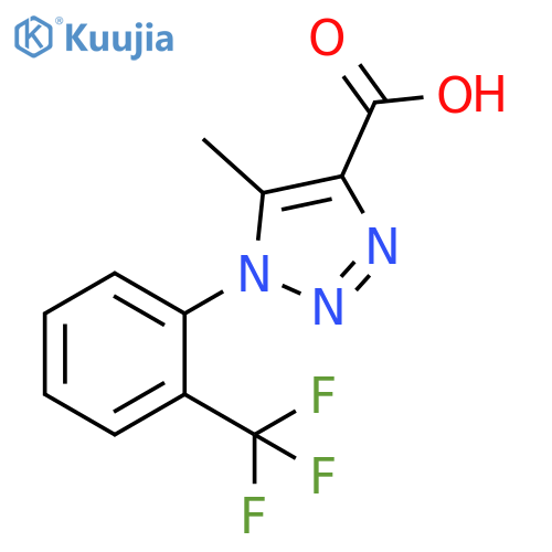 5-Methyl-1-2-(trifluoromethyl)phenyl-1H-1,2,3-triazole-4-carboxylic Acid structure
