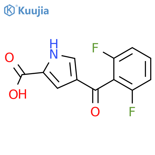 4-(2,6-difluorobenzoyl)-1h-pyrrole-2-carboxylic Acid structure