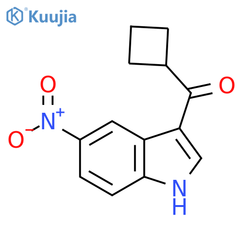 3-cyclobutanecarbonyl-5-nitro-1H-indole structure