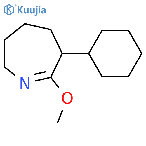 6-Cyclohexyl-3,4,5,6-tetrahydro-7-methoxy-2h-azepine structure