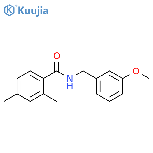 N-(3-Methoxyphenyl)methyl-2,4-dimethylbenzamide structure