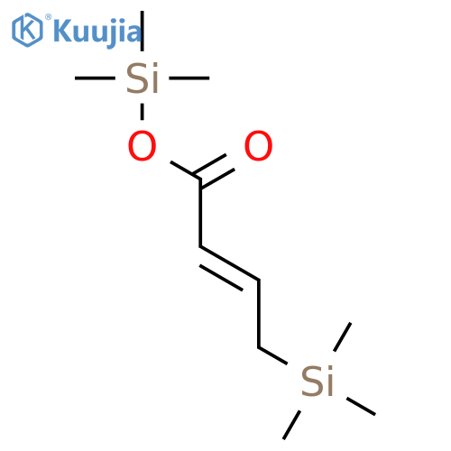 2-Butenoic acid,4-(trimethylsilyl)-, trimethylsilyl ester, (2E)- structure