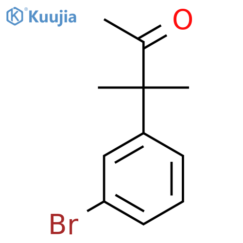 3-(3-Bromophenyl)-3-methylbutan-2-one structure