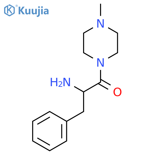 2-Amino-1-(4-methylpiperazin-1-yl)-3-phenylpropan-1-one structure
