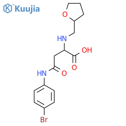 3-[(4-bromophenyl)carbamoyl]-2-{[(oxolan-2-yl)methyl]amino}propanoic acid structure