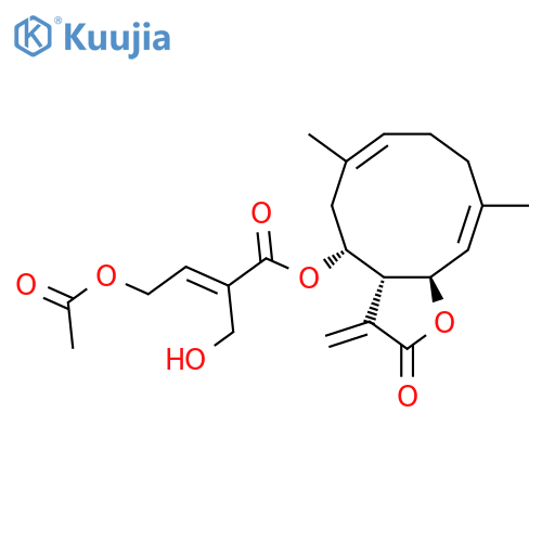 8β-(4-Acetoxy-5-hydroxytigloyloxy)costunolide structure