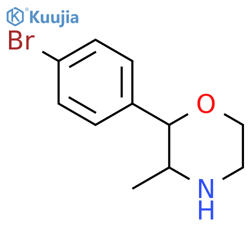 2-(4-bromophenyl)-3-methylmorpholine structure