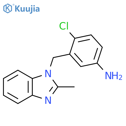 4-Chloro-3-(2-methyl-1H-1,3-benzodiazol-1-yl)methylaniline structure