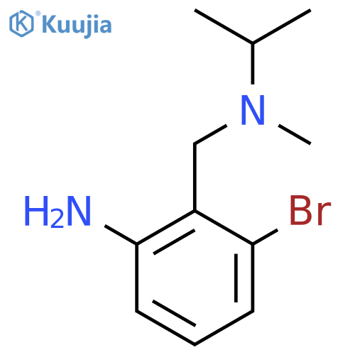 3-Bromo-2-([methyl(propan-2-yl)amino]methyl)aniline structure
