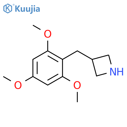 3-(2,4,6-trimethoxyphenyl)methylazetidine structure
