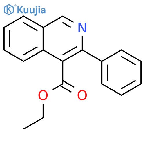 4-Isoquinolinecarboxylicacid, 3-phenyl-, ethyl ester structure