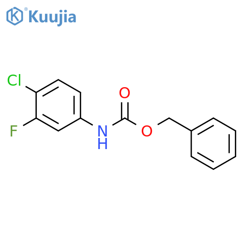 benzyl N-(4-chloro-3-fluorophenyl)carbamate structure