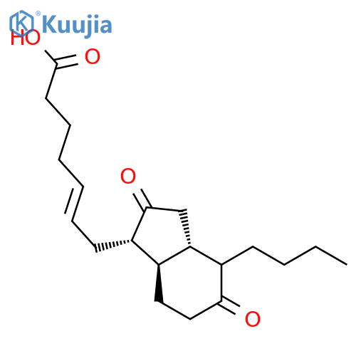 5-Heptenoic acid,7-[(1R,3aS,7aS)-4-butyloctahydro-2,5-dioxo-1H-inden-1-yl]-, (5Z)- structure