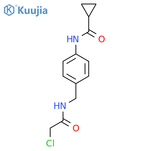 N-{4-(2-Chloroacetamido)methylphenyl}cyclopropanecarboxamide structure