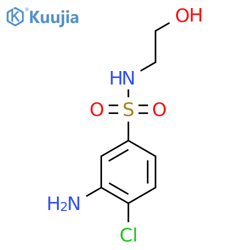 3-Amino-4-chloro-N-(2-hydroxyethyl)-benzenesulfonamide structure