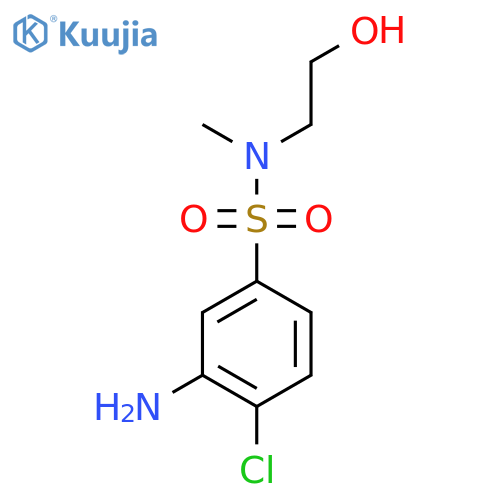 3-Amino-4-chloro-N-(2-hydroxyethyl)-N-methylbenzenesulfonamide structure