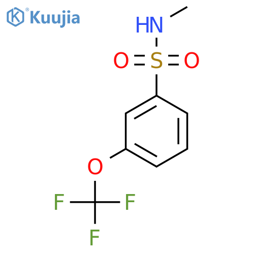 N-methyl-3-(trifluoromethoxy)benzene-1-sulfonamide structure